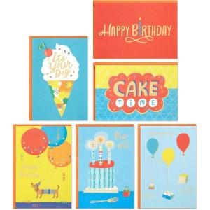 Hallmark Birthday Cards Assortment, 36 Cards with Envelopes (Bright Birthday Wishes)(Multicolor/Assorted)