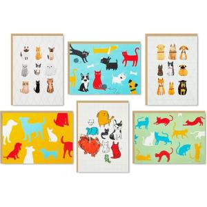 Hallmark Blank Cards, Colorful Dogs (20 Cards with Envelopes)(Dogs & Cats)