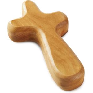 Hallmark Boxed Holy Land Olive Wood Comfort Cross, 4.3″, Easter Basket Stuffers