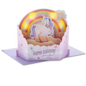 Hallmark Jumbo Pop Up Birthday Card for Kids (Unicorns)(Pop Up  Unicorns and Rainbows)