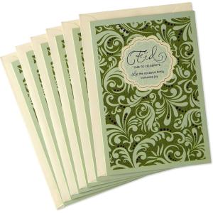 Hallmark Pack of Eid al-Fitr or Eid Al-Adha Cards, Time to Celebrate (6 Cards with Envelopes) (699RZO1005)(Time to Celebrate)