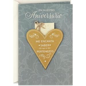 Hallmark Vida Spanish Anniversary Card (En Nuestro Aniversario) for Husband, Wife, Esposo, Esposa