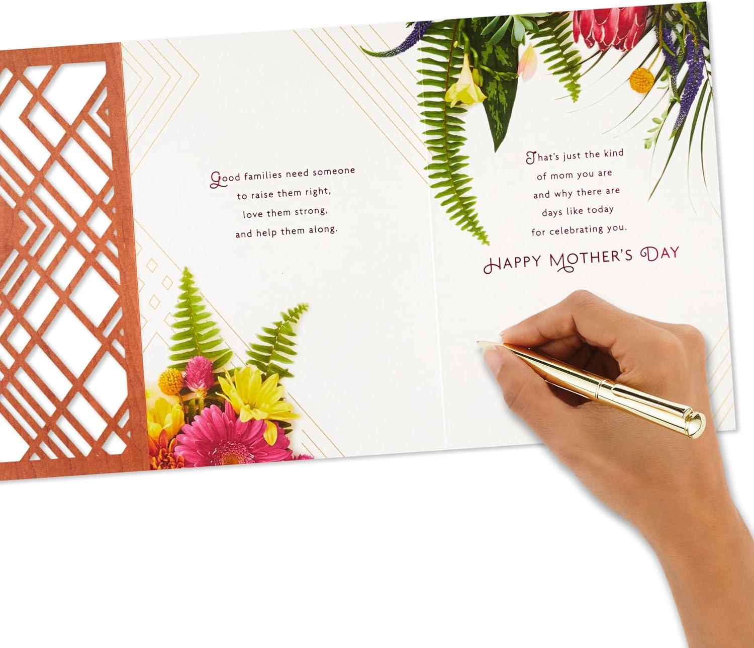 imageHallmark Mothers Day Card for Bonus Mom Like a MomMom Like You  Card with Wood Accents