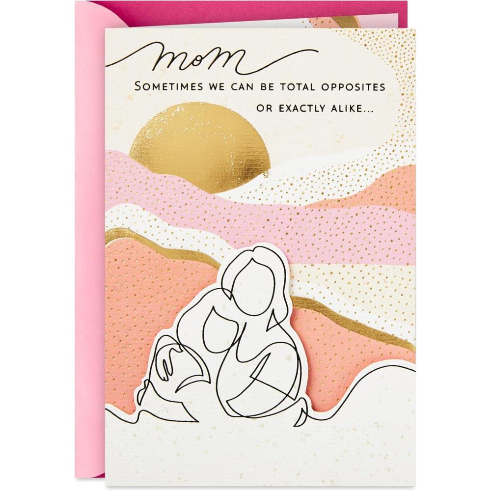 imageHallmark Mothers Day Card from Daughter Total Opposites or Exactly AlikeMom from Daughter