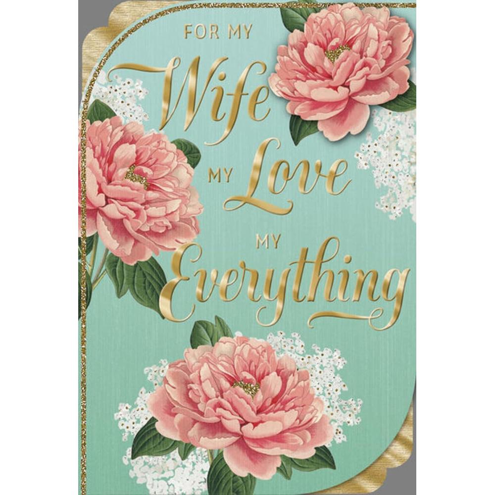 imageHallmark Romantic Mothers Day Card for Wife or Girlfriend Love You So MuchMy Love  My Everything