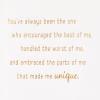 Hallmark Mothers Day Card (Love Comes Full Circle)(Thank You for Helping Me Be Me)