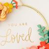 Hallmark Signature Mother’s Day Card (Removable Floral Wreath) for Friendship, Birthday, Valentine’s Day(Pink and Peach)