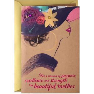 Hallmark Mahogany Mothers Day Card for Friend, Daughter, Sister (Phenomenal Woman)(My Beautiful Mother)