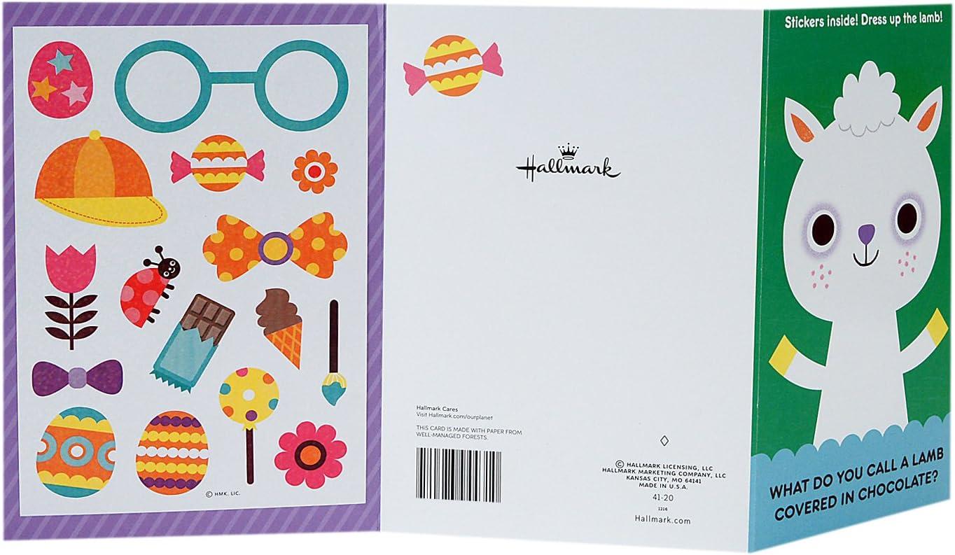 imageHallmark Easter Cards Assortment for Kids 6 Coloring Cards with Envelopes Chick Bunny DuckLamb  1 Coloring Card with Envelope