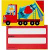 Hallmark Construction Truck Valentines Day Mini Cards with Treat Pockets for Kids, Boys School Classroom (32 Cards with Sticker Seals)(Valentine’s Day Treat Cards)