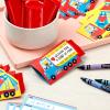 Hallmark Construction Truck Valentines Day Mini Cards with Treat Pockets for Kids, Boys School Classroom (32 Cards with Sticker Seals)(Valentine’s Day Treat Cards)