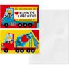 Hallmark Construction Truck Valentines Day Mini Cards with Treat Pockets for Kids, Boys School Classroom (32 Cards with Sticker Seals)(Valentine’s Day Treat Cards)