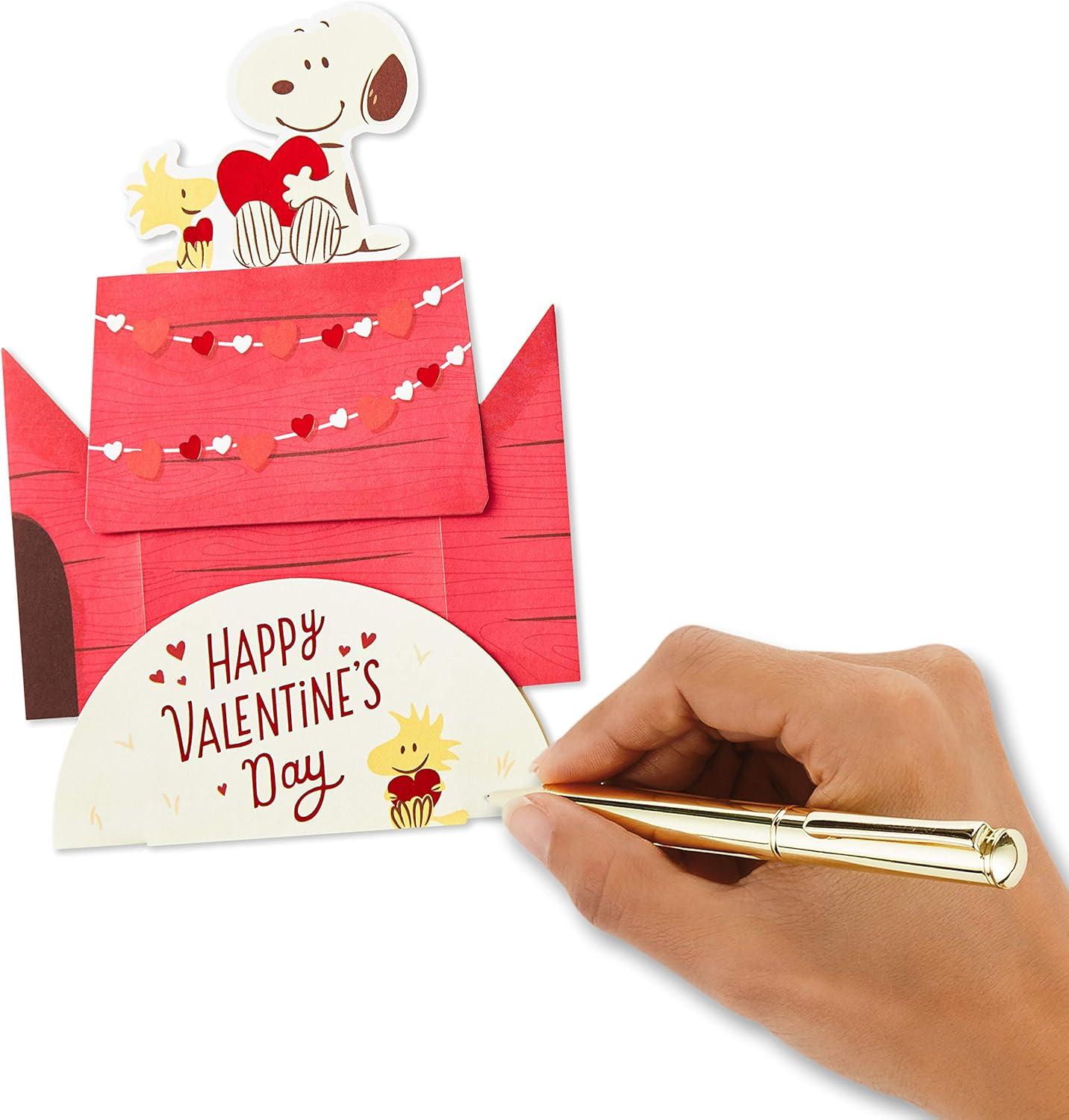 imageHallmark Paper Wonder Peanuts Pop Up Valentines Day Card Snoopy and WoodstockCard