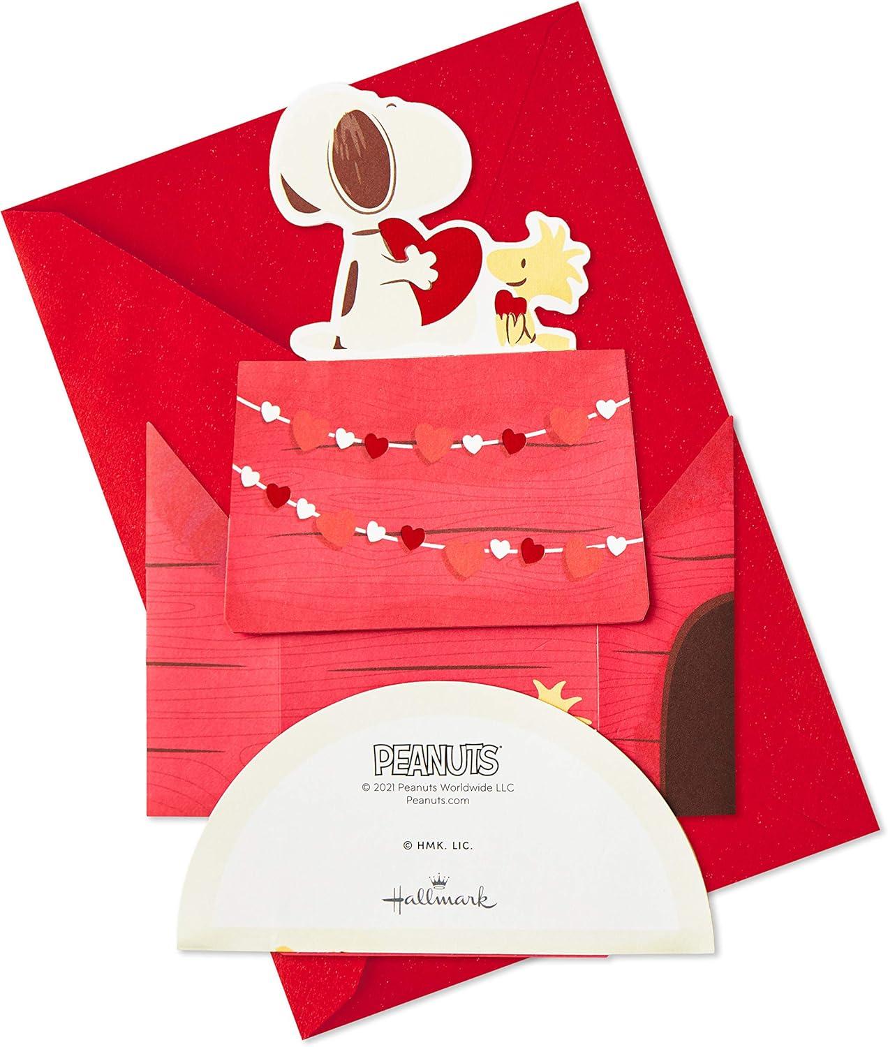 imageHallmark Paper Wonder Peanuts Pop Up Valentines Day Card Snoopy and WoodstockCard