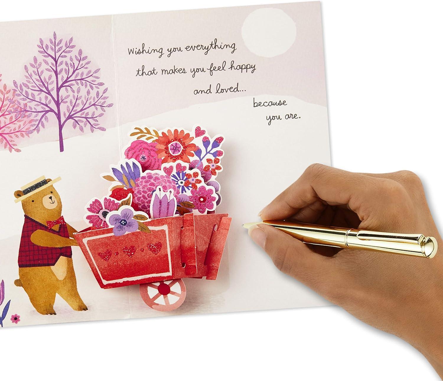 imageHallmark Paper Wonder Pop Up Valentines Day Card for Anyone Beary Loved ValentineBeary Loved Pop Up