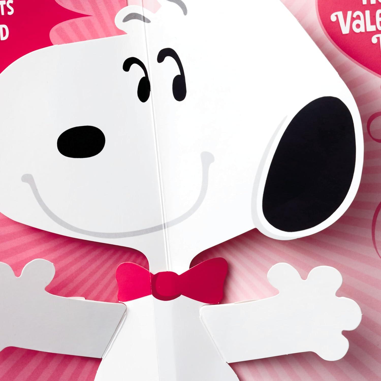 imageHallmark Peanuts Valentines Day Sound Card for Kids Snoopy Hug 699VCG3007Snoopy Hug