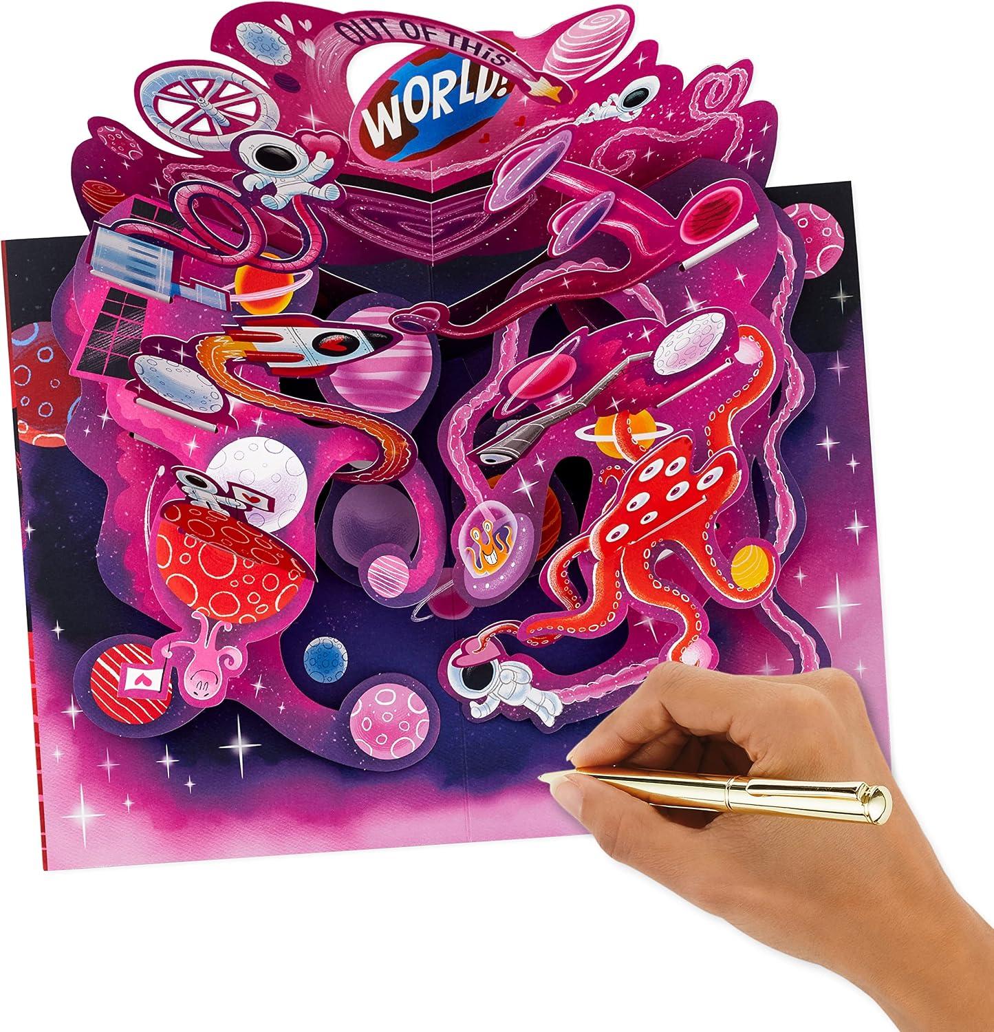 imageHallmark Pop Up Valentines Day Card Out of This World 5VFE2247