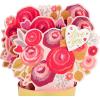 Hallmark Paper Wonder Pop Up Valentines Day Card (Latté)(Love You Bouquet)