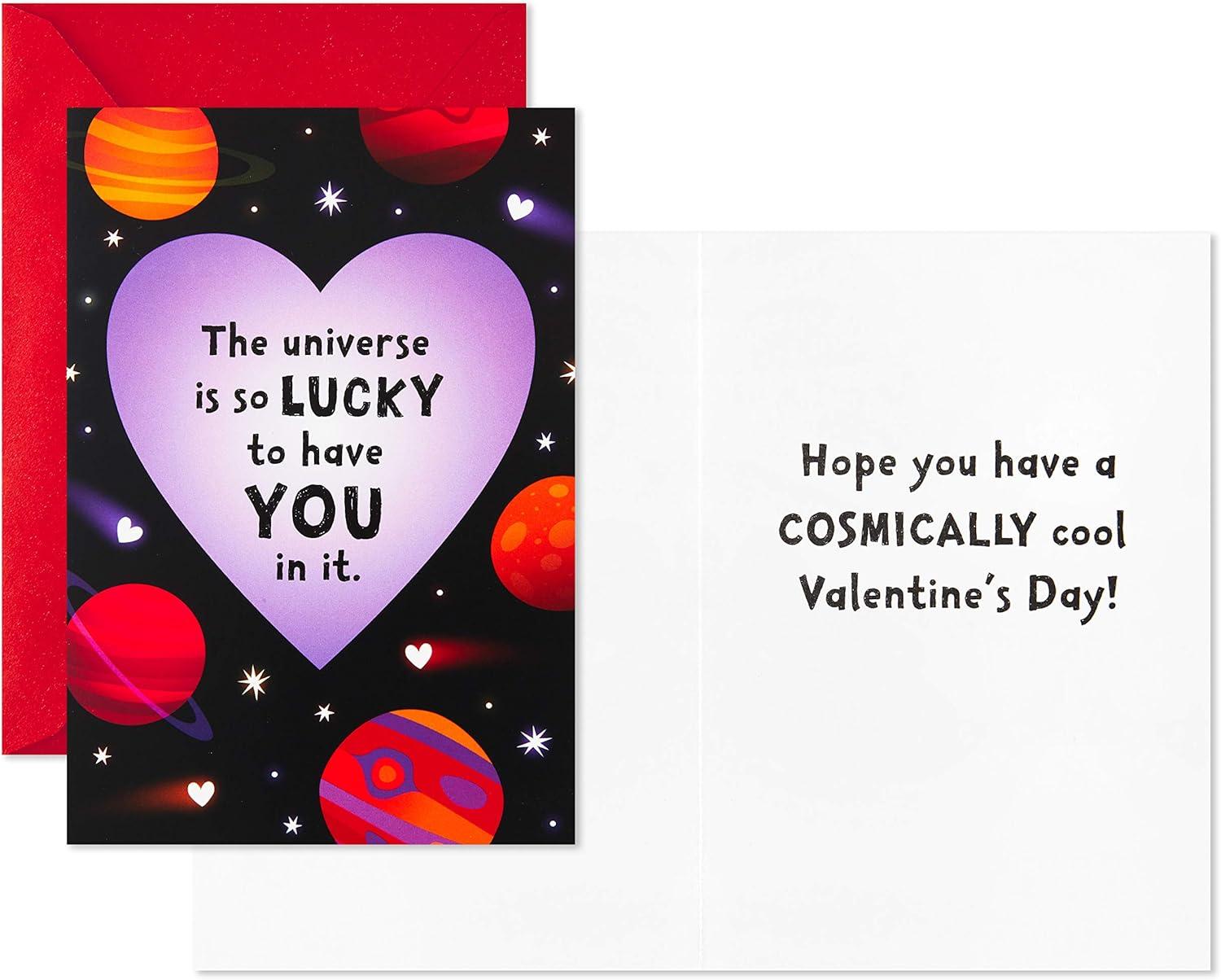 imageHallmark Pack of Valentines Day Cards Dog with Box of Chocolates 10 Valentines Day Cards with EnvelopesBe Happy