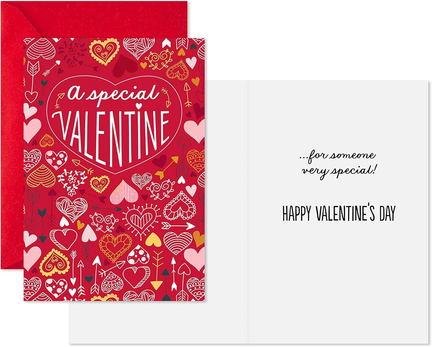 imageHallmark Pack of Valentines Day Cards Dog with Box of Chocolates 10 Valentines Day Cards with EnvelopesBe Happy