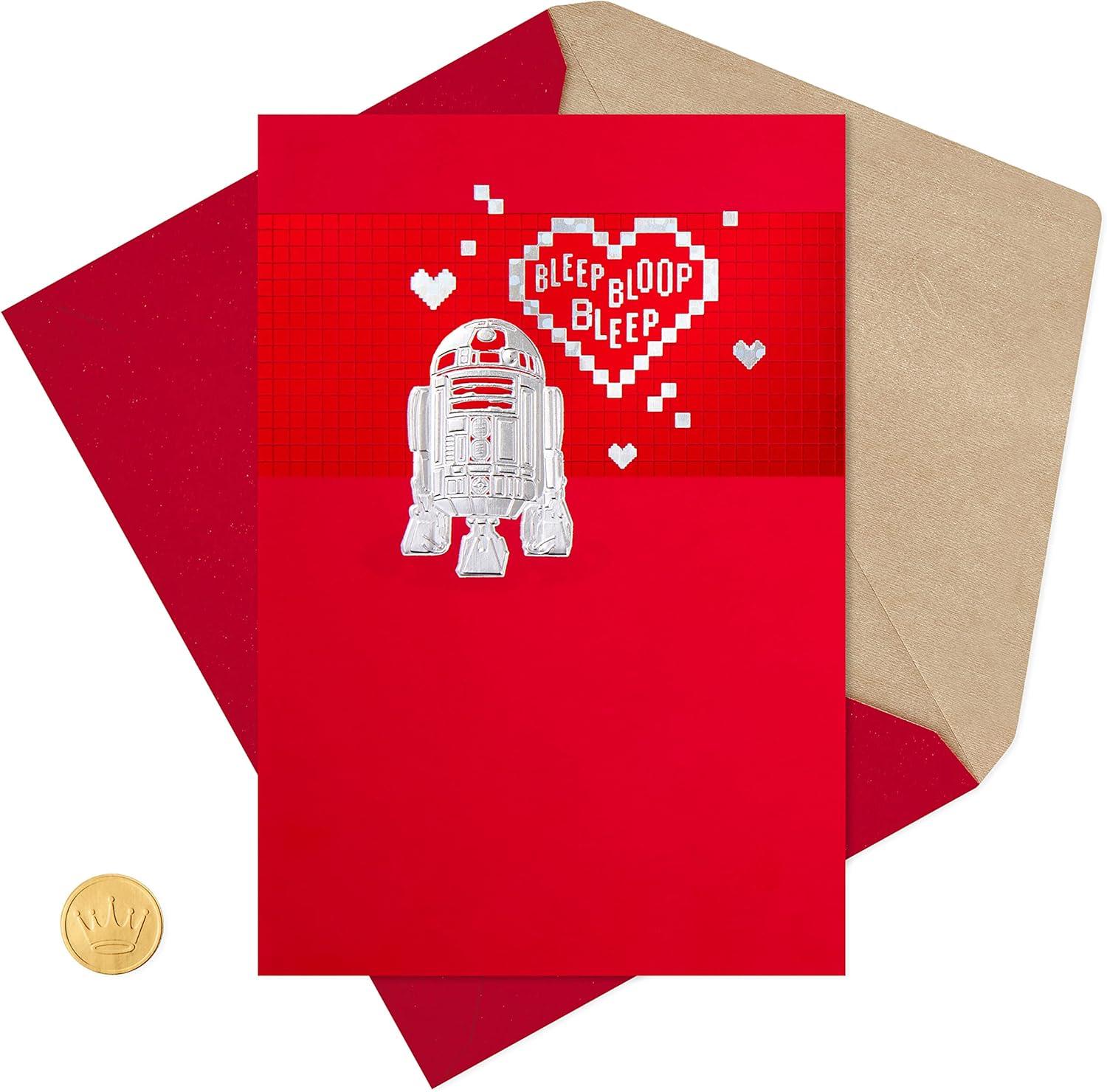 imageHallmark Valentines Day Card Star Wars R2D2 and HeartsStar Wars R2D2 Hearts