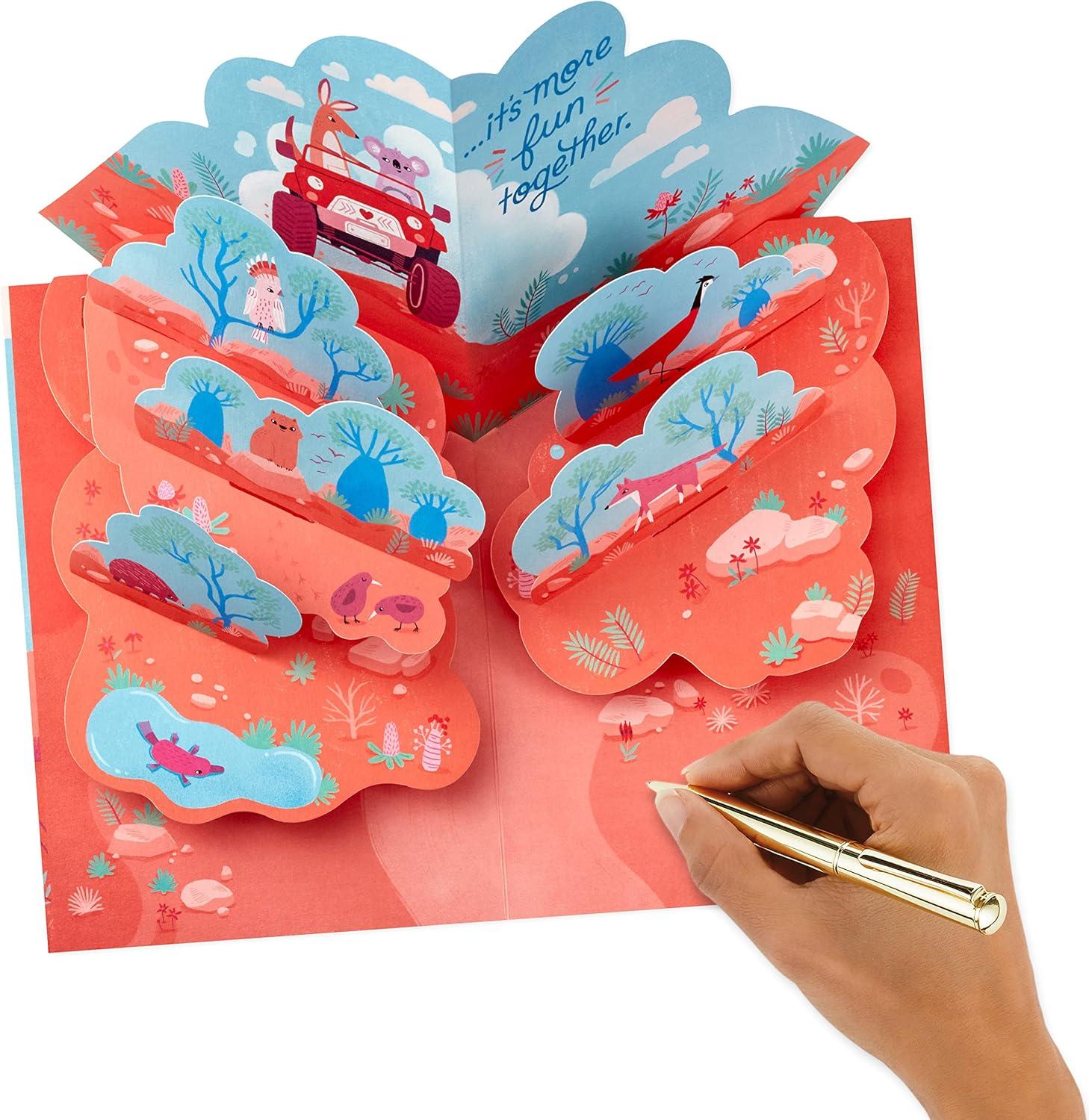 imageHallmark Valentines Day Card for Husband Wife Boyfriend Girlfriend All the Ways You Make Me HappyPop Up  Travel