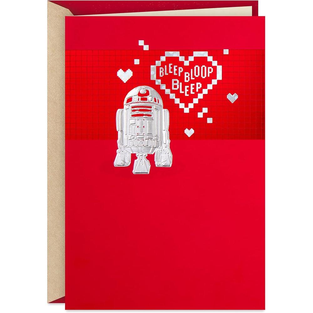 imageHallmark Valentines Day Card Star Wars R2D2 and HeartsStar Wars R2D2  Hearts