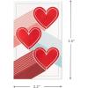 Hallmark Mini Valentines Day Cards Assortment, 18 Cards with Envelopes (Foil Hearts) Galentines Day Cards Pack(XOXO Heart Folded Mini Valentines)