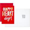Hallmark Pack of Valentines Day Cards or Galentines Day Cards, Happy Heart Day (10 Valentine’s Day Cards with Envelopes) (5VFE6119)(Bold Happy Heart Day  10 Cards with Envelopes)