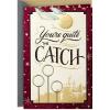 Hallmark Harry Potter Valentine’s Day Card for Significant Other (Golden Snitch),659VFE2019(Harry Potter Golden Snitch)