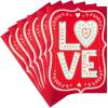Hallmark Pack of Valentines Day Cards, Love (6 Valentine’s Day Cards with Envelopes)(Diecut Ogee LOVE)