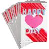 Hallmark Pack of Valentines Day Cards or Galentines Day Cards, Happy Heart Day (10 Valentine’s Day Cards with Envelopes) (5VFE6119)(Bold Happy Heart Day)