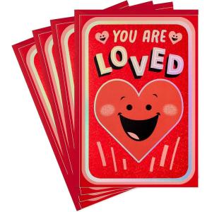 Hallmark Shoebox Pack of 4 Valentines Day Cards (You Are Loved)(You Are Loved)