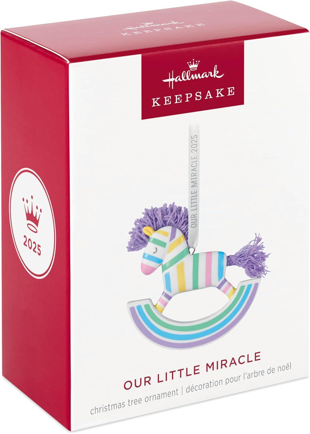 imageHallmark Keepsake Christmas Ornament 2025 Our Little Miracle 2025 Porcelain New Baby Gifts2025 Our Little Miracle