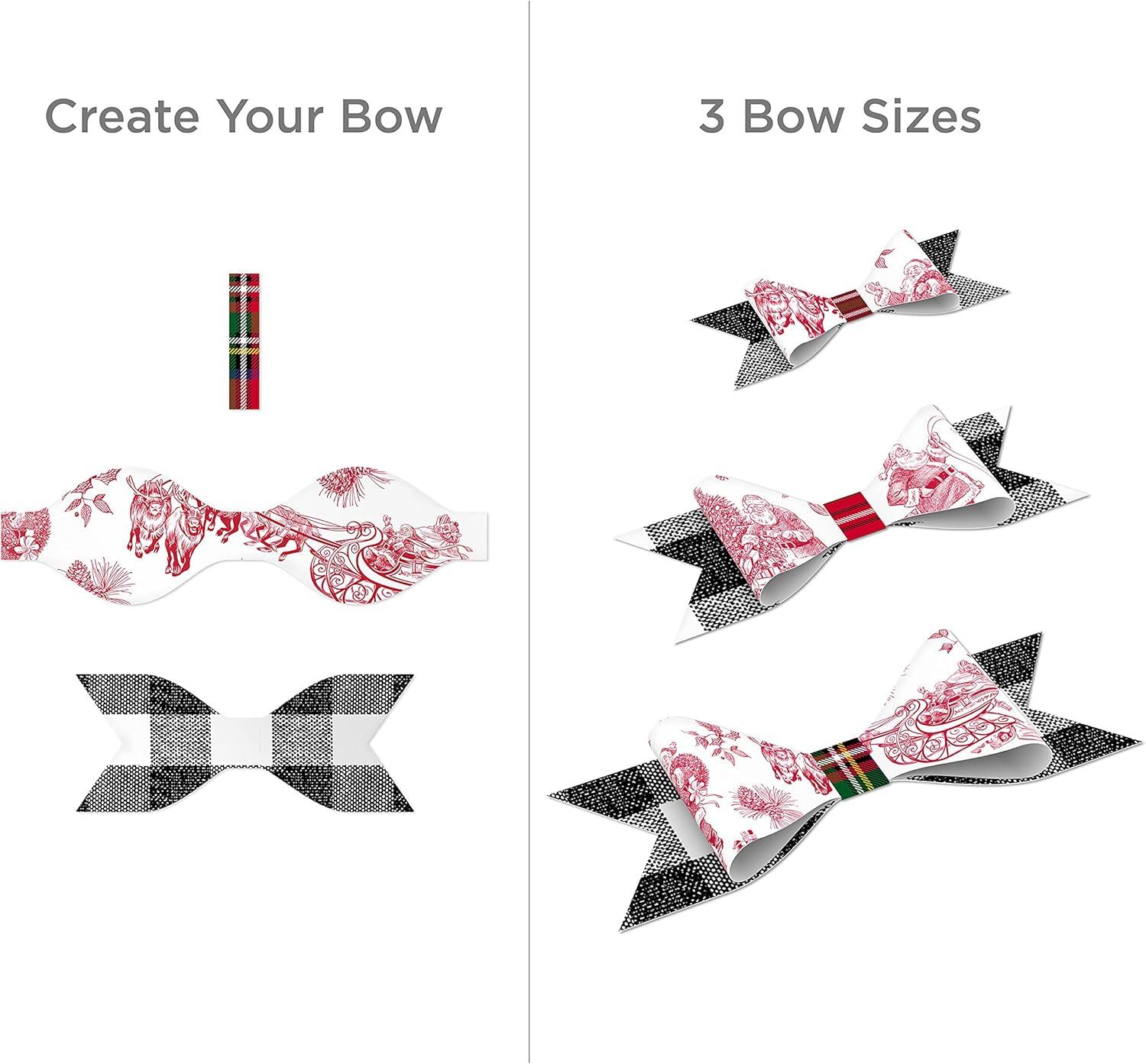 imageHallmark Holiday Plaid Wrapping Paper with Cutlines and Optional DIY Bow Templates on Reverse 3Pack 120 Sq Ft Ttl Red Toile Black Buffalo Check Plaid for Christmas Birthdays Weddings CraftsRed Toile  Black Buffalo Check  Plaid