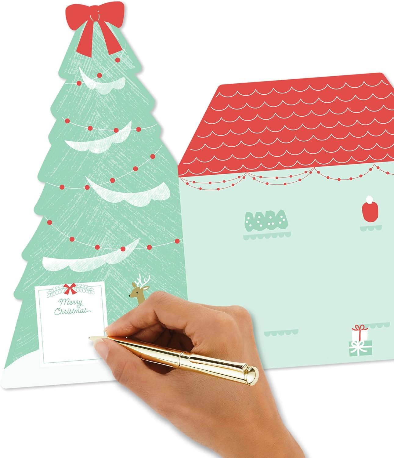 imageHallmark Paper Wonder Big PopUp Christmas Card Santas Workshop Accordion FoldOut Table Decoration