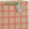 Hallmark Assorted Christmas Gift Bags, Recyclable Kraft Brown with Snowflake, Plaid and Trees (8 Bags: 3 Small 6″, 3 Medium 9″, 2 Large 13″) for Holiday Parties, Hanukkah, Winter Weddings(Kraft Plaid  Snowflakes  Mittens)