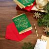 Hallmark Boxed Christmas Cards, Green and Gold (40 Cards with Envelopes)(Cards)
