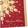 Hallmark Boxed Holiday Cards, Red and Gold Snowflake (40 Cards with Envelopes)(Greeting Card)
