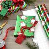 Hallmark Christmas Wrapping Paper Rolls – Solid Red, Green, Gold Metallic Foil Gift Wrap Paper (Set of 3 Rolls: 60 sq. ft. ttl.) for Holiday Parties, Hanukkah, Winter Weddings(Metallic Santa  Stripes  Candy)
