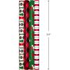 Image Arts Blue Christmas Wrapping Paper with Cut Lines on Reverse (4 Rolls: 120 sq. ft. ttl) Snowmen, Snowflakes, Blue and White Stripes(Red Car  Buffalo Plaid  Reindeer  Stripes)