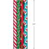 Image Arts Blue Christmas Wrapping Paper with Cut Lines on Reverse (4 Rolls: 120 sq. ft. ttl) Snowmen, Snowflakes, Blue and White Stripes(Stripes  Candy Cane  Trees  Snowman)