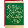 Hallmark Boxed Christmas Cards, Green and Gold (40 Cards with Envelopes)(Cards)