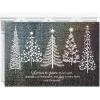 Hallmark Boxed Christmas, Rainbow Trees (16 Cards and 17 Envelopes)(Glitter Trees)