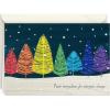 Hallmark Boxed Christmas, Rainbow Trees (16 Cards and 17 Envelopes)(Rainbow Tree)
