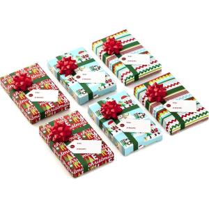 Hallmark Gift Card Holders, Green Ribbon (Pack of 6)(Box Bundle)
