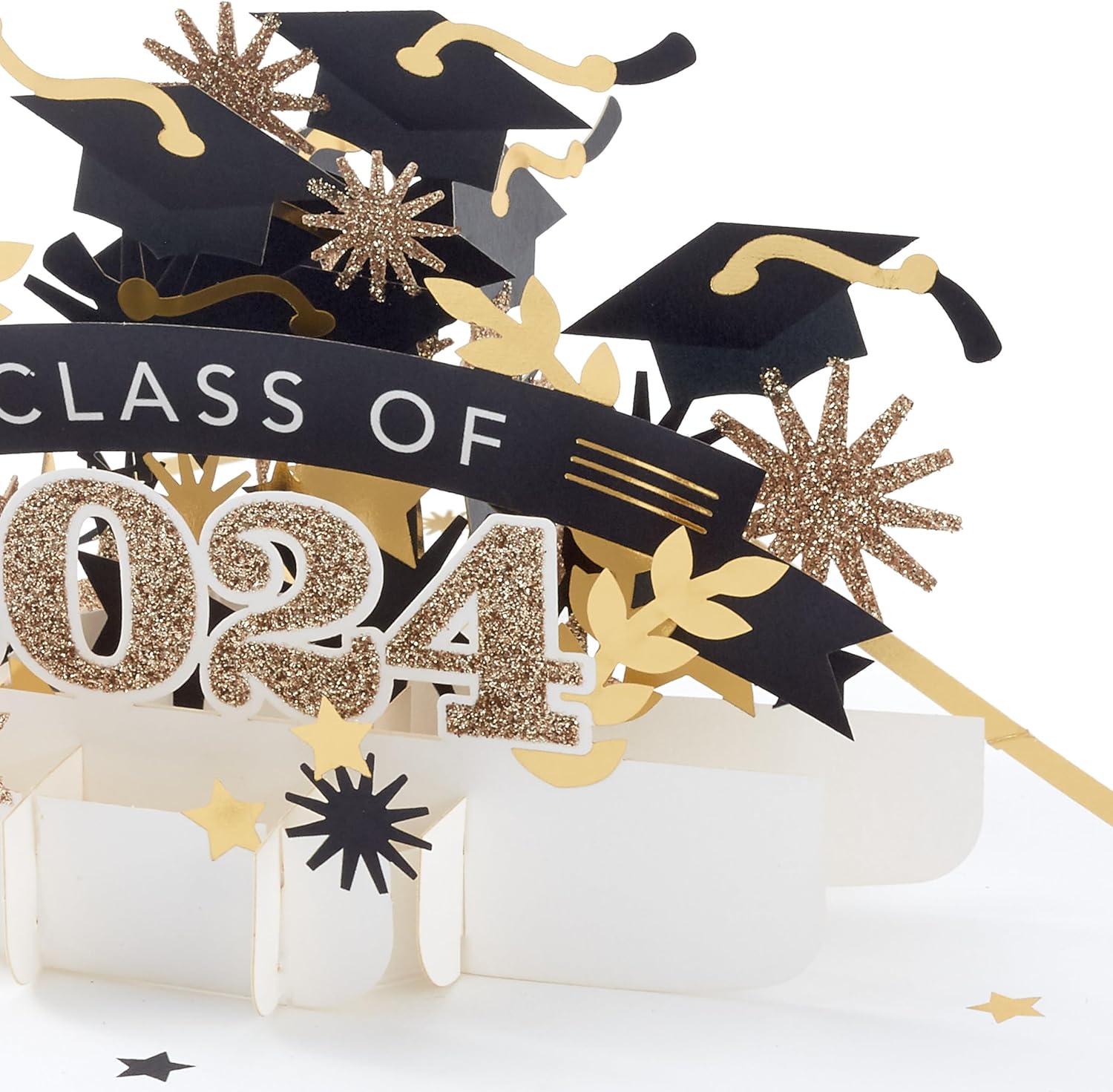 imageHallmark Signature Paper Wonder Pop Up Graduation Card Class of 2024Pop Up  2024