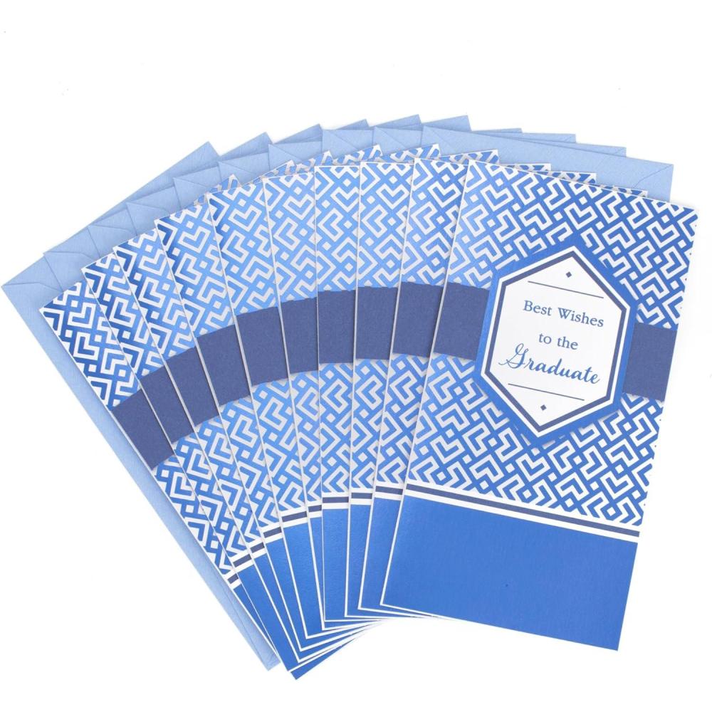 imageHallmark Graduation Money Holders or Gift Card Holders Gold Foil Congrats Grad 6 Cards with EnvelopesBest Wishes  10 Money Holders with Envelopes