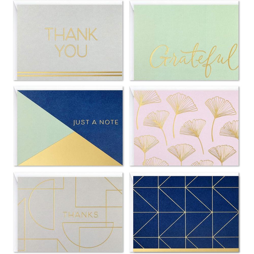 imageHallmark Thank You Cards Watercolor Flowers 10 Cards with EnvelopesGrateful