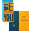 Hallmark Graduation Cards Assortment, Hats Off (6 Cards with Envelopes, 2 Designs)(Be You  3 Money Holder Cards)